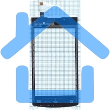 Сенсорное стекло (тачскрин) для Philips S301, черное