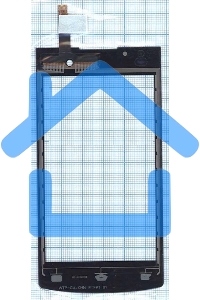 Сенсорное стекло (тачскрин) для Philips S301, черное