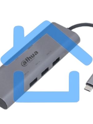 Док станция DAHUA 8 in 1 USB 3.1 Type-C to USB 3.0 + HDMI + RJ45 + SD/TF + PD Docking Station