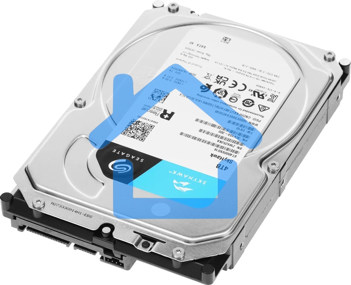 Жесткий диск Seagate 4Tb Skyhawk (ST4000VX016) OEM Serial ATA III, 5400 rpm, 256mb, для видеонаблюдения