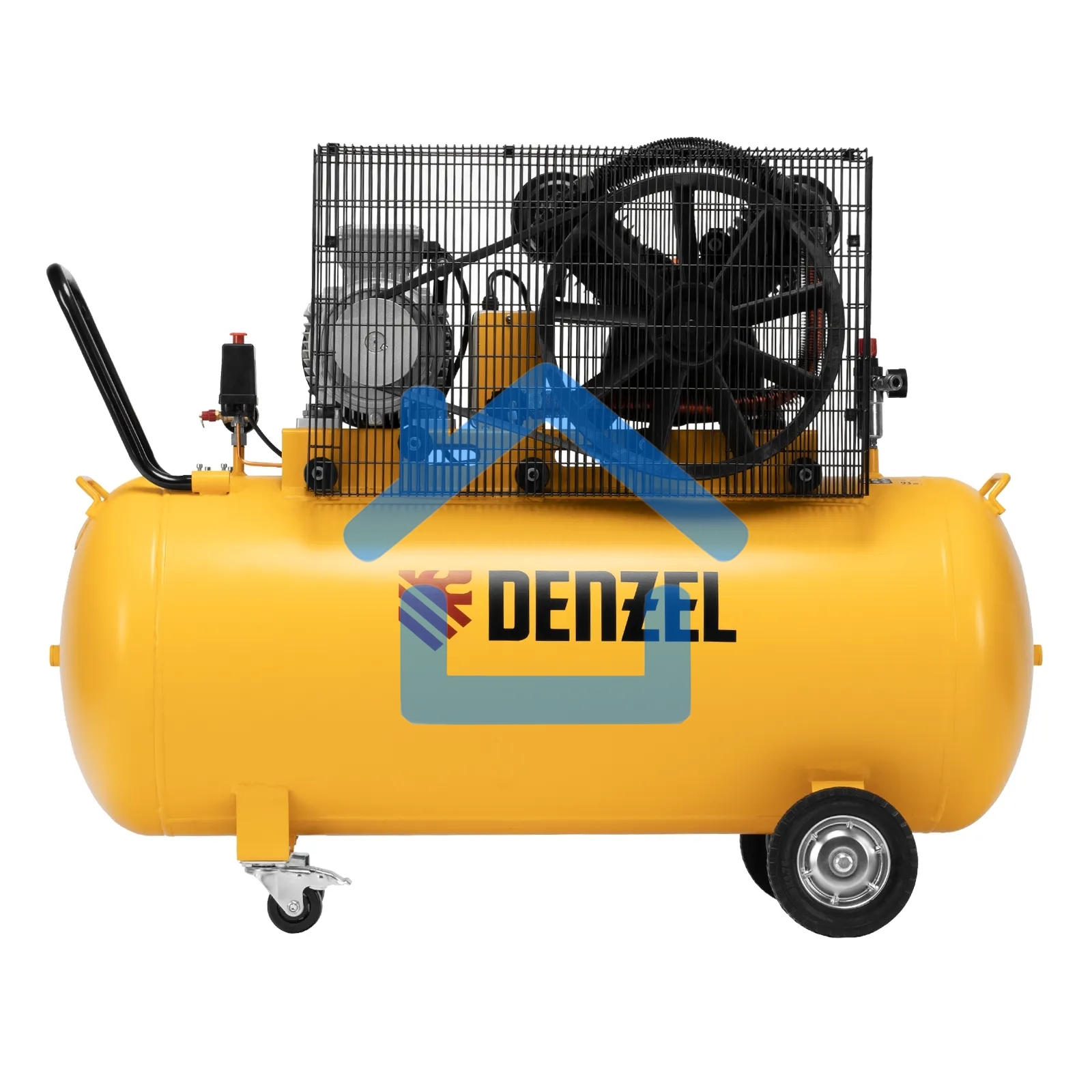 Компрессор воздушный рем. привод BCV 5500-T/270, 5,5 кВт, 270 литров, 850 л/мин Denzel