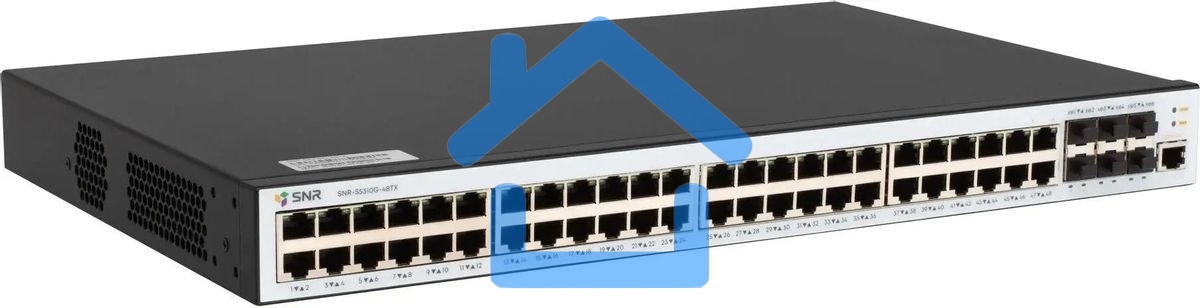 Коммутатор SNR SNR-S5310G-48TX, 1Gbит/с, количество портов 48 шт, (L2)