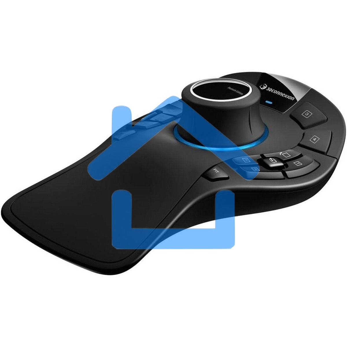 Мышь беспроводная/проводная 3DConnexion SpaceMouse Pro Wireless (3DX-700119) черный, радиоканал, Bluetooth, USB, кнопки - 15