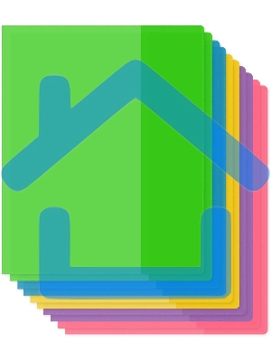 Обложка Silwerhof 2026956 Цветные для тетради (набор 10шт) ПВХ 130мкм матовая прозр. 210x350мм