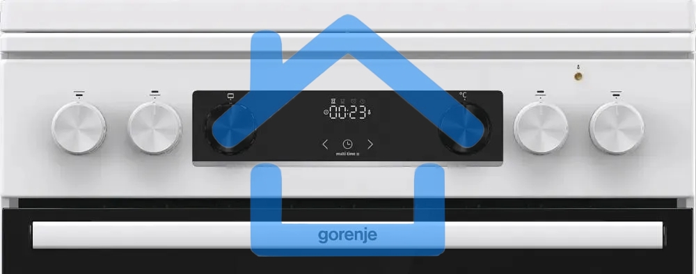 Плита комбинированная Gorenje GKS6C71WF белый, конфорок 4 газовых, духовка 71 л, 60 см x 85 см x 60 см