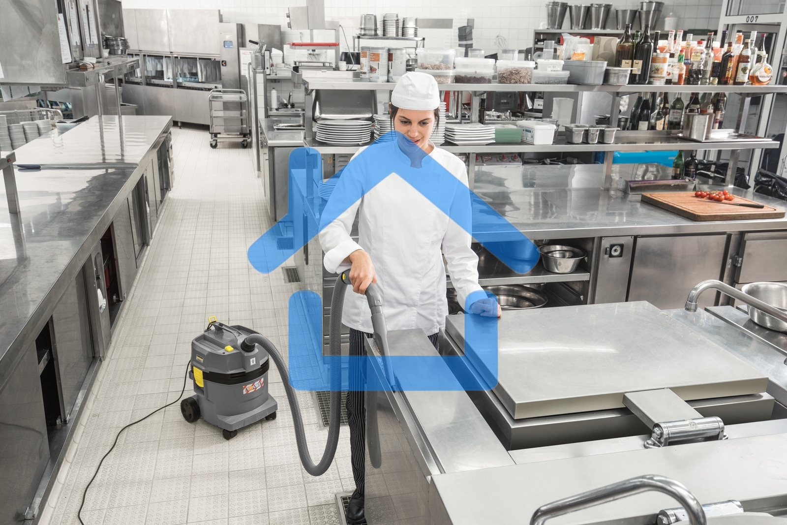 Пылесос строительный Karcher NT 22/1 Ap Te серый, 1300 Вт, уборка сухая/влажная, пылесборник мешок/контейнер, 22 л