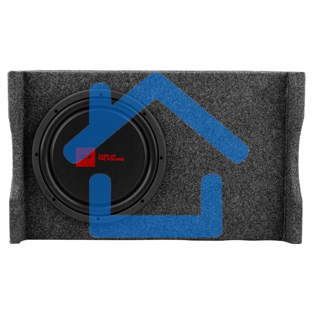 Сабвуфер автомобильный ACV CRAFT FS12A активный/корпусной плоский/2000Вт/30см/SPL-109дБ/темно-серый