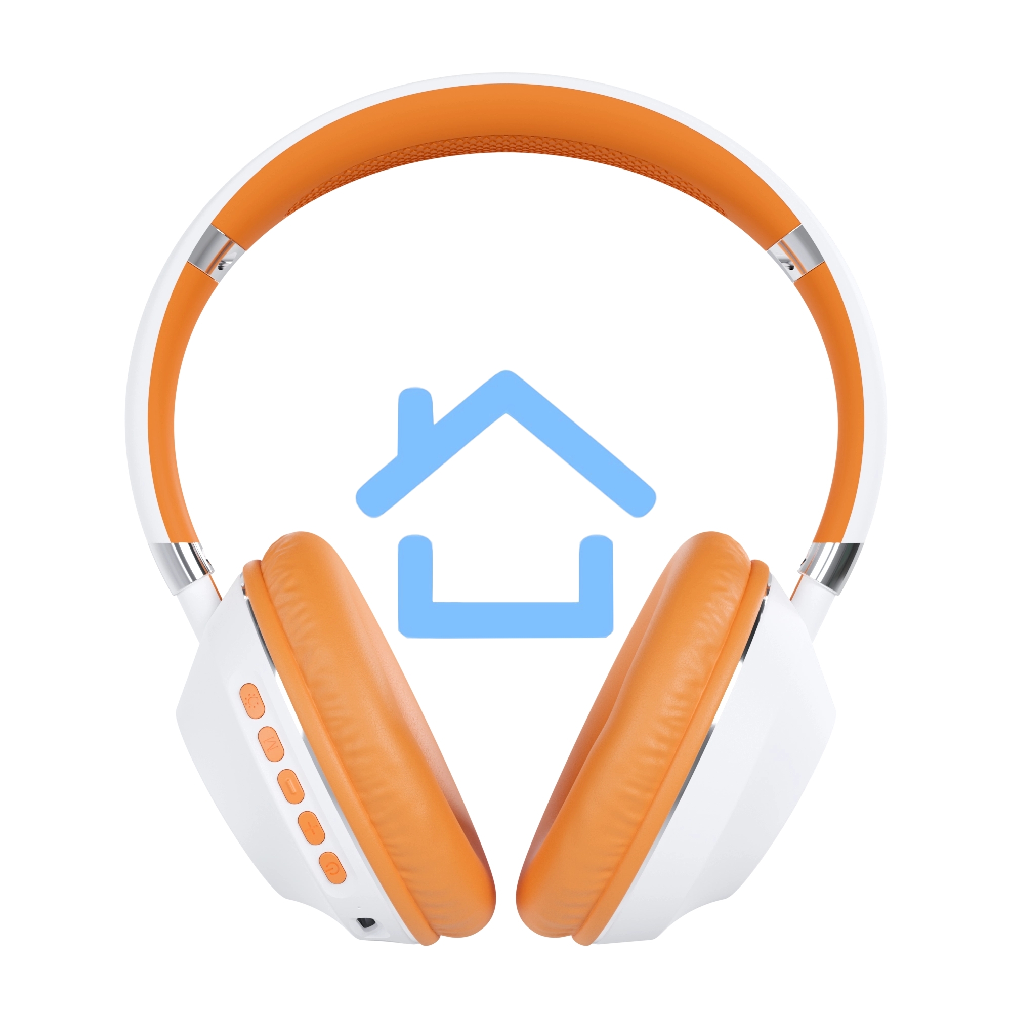 Наушники беспроводные накладные MORE CHOICE (4610196406225) HW34S White Orange
