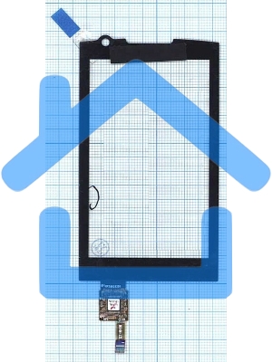 Сенсорное стекло (тачскрин) для Samsung M1 GT-I6410, черное