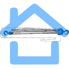 Таль цепная Stels 51946 2 т, h подъема 2,5 м, расстояние между крюками 400 мм