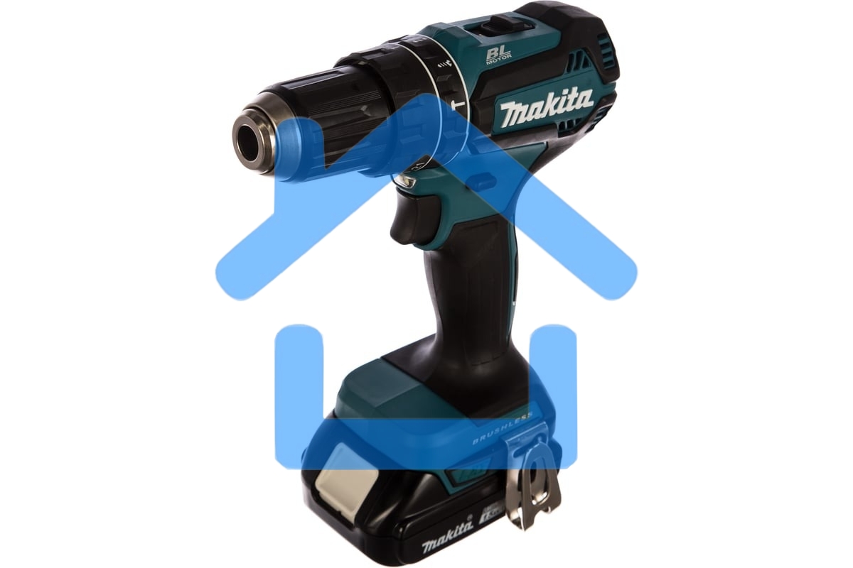 Аккумуляторная дрель-шуруповерт Makita DHP485SYE б\щет, 18В, 2х1.5 А·чLi-ion, БЗП-13мм,0-500\1900об\м, 50\25Нм