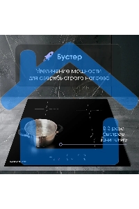 Индукционная варочная панель Zigmund & Shtain CI 33.6 B независимая, черный