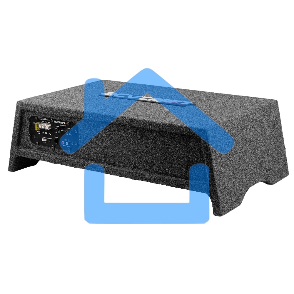 Сабвуфер автомобильный ACV CRAFT FS12A активный/корпусной плоский/2000Вт/30см/SPL-109дБ/темно-серый