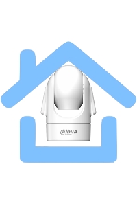 Мини-PT IP-видеокамера с Wi-Fi DAHUA 4Мп; 1/2.8” CMOS; объектив 4мм; механический ИК-фильтр; чувствительность 0.05лк@F1.6; сжатие: H.265+, H.265, H.264+, H.264, MJPEG; 2 потока до 4Мп@25к/с; видеоан