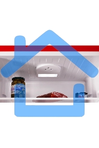 Холодильник Nordfrost NRB 162NF R красный двухкамерный 205/105 л морозилка снизу