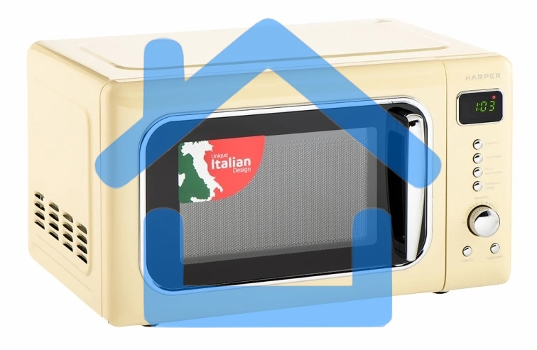 Микроволновая печь HARPER HMW-20ST04 CREAMY бежевый, 20 л, 700 Вт, переключатели - кнопки/поворотный механизм
