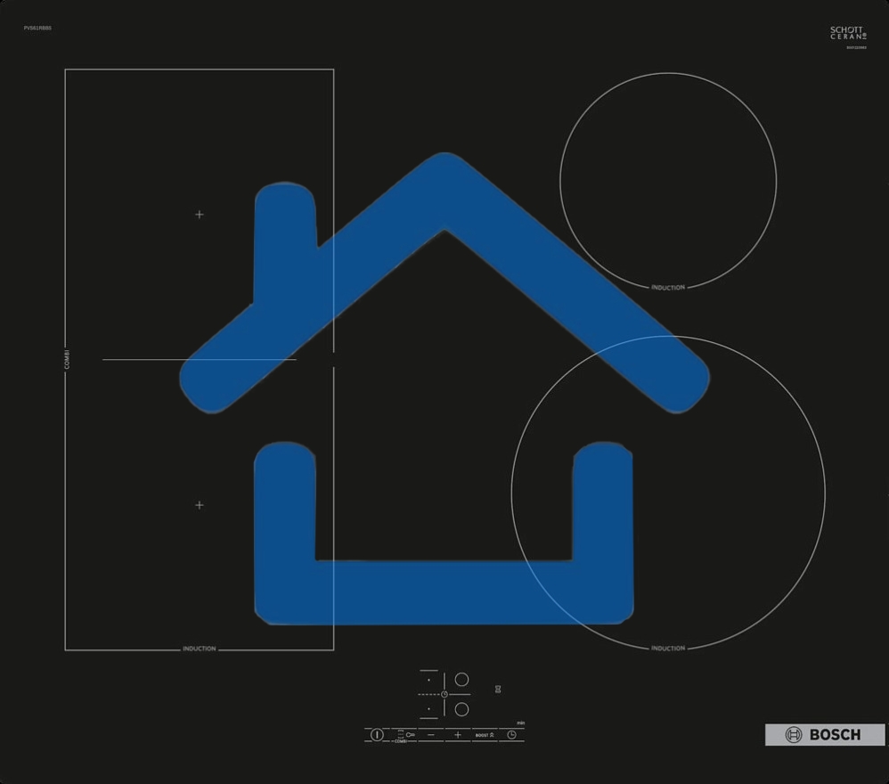 Индукционная варочная панель Bosch PVS61RBB5E черный