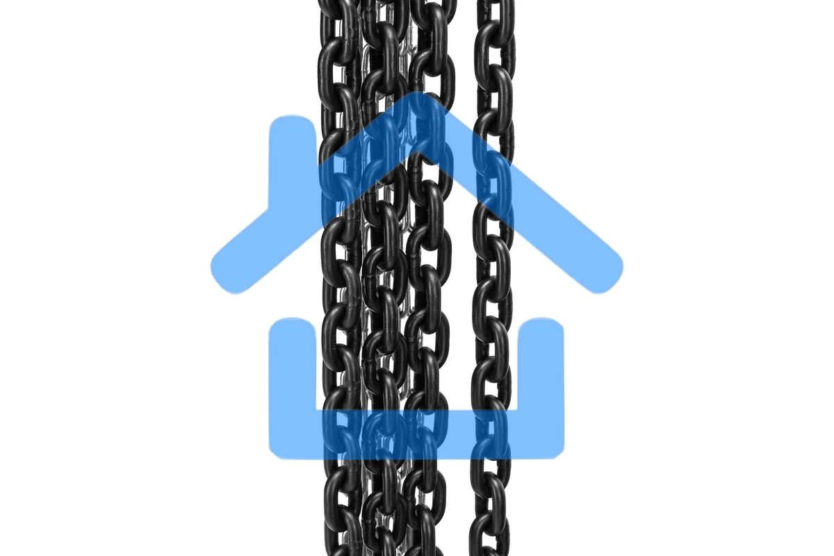 Таль цепная Stels 51946 2 т, h подъема 2,5 м, расстояние между крюками 400 мм