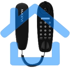 Телефон проводной Maxvi CS-01 черный