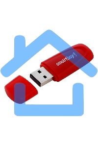 Флешка USB Smartbuy R/W Scout Red (SB016 Gb2SCR), 16 Gb, USB 2.0, R/W 15/12, красный