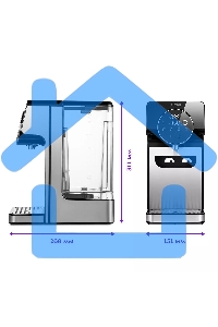 Термопот Kitfort КТ-2510 2.7л. 2600Вт серебристый/черный