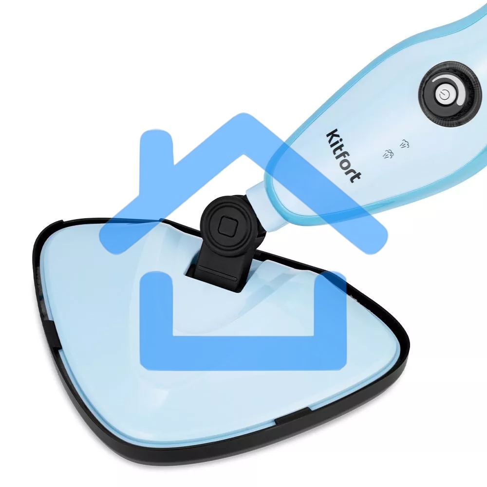 Швабра паровая Kitfort КТ-1046 1500Вт голубой