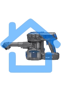 Пылесос вертикальный BBK BV3001 синий/серый, питание от аккумулятора, 150 Вт, уборка сухая, пылесборник 0.8 л, работа от АКБ max 30 мин