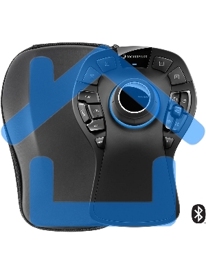 Мышь беспроводная/проводная 3DConnexion SpaceMouse Pro Wireless (3DX-700119) черный, радиоканал, Bluetooth, USB, кнопки - 15