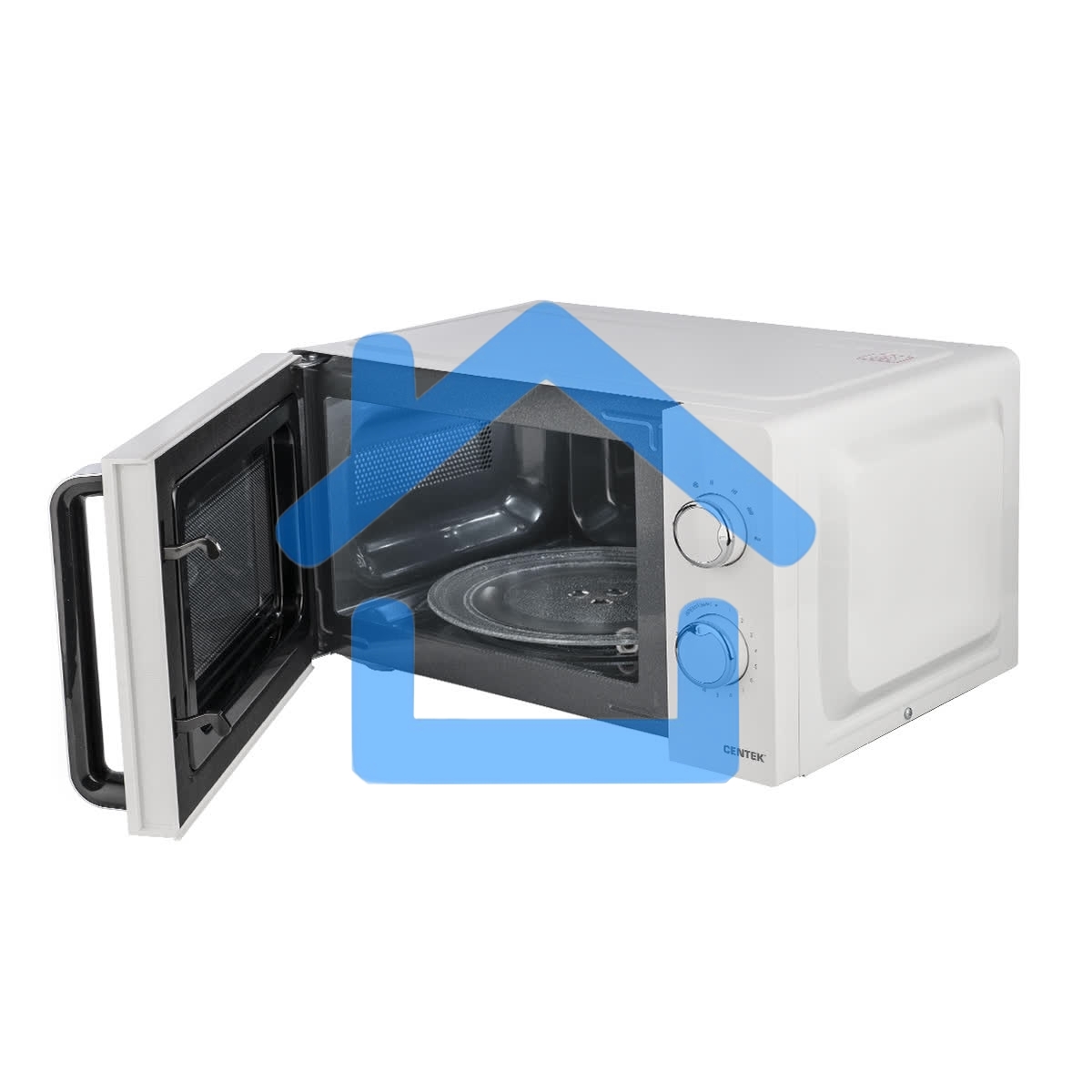 Микроволновая печь Centek CT-1575 белый, 20 л, 700 Вт, поворотный механизм