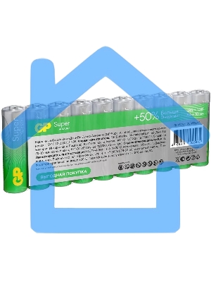 Батарея GP Super Alkaline 15AA21-2CRSWC10 AA (10шт) спайка