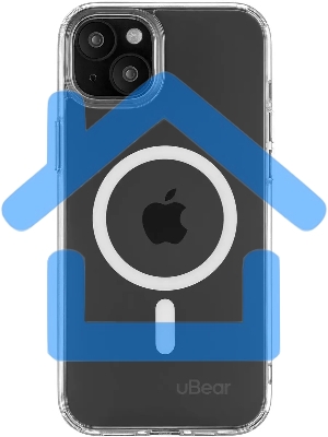 Чехол (клип-кейс) uBear для Apple iPhone 15 Plus Real Mag Case with MagSafe прозрачный (CS254TT67RL-I23M)