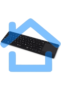 Клавиатура беспроводная Oklick K614W черный USB slim Multimedia Touch (1979327)