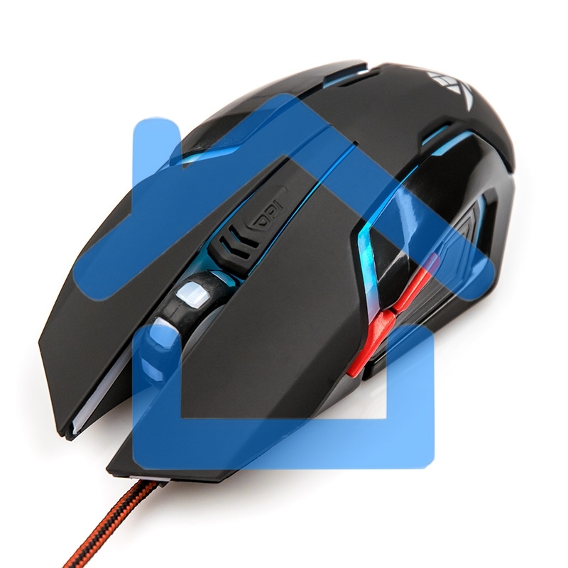 Мышь проводная Nakatomi MOG-20U черный, 2400 dpi, USB, кнопки - 6