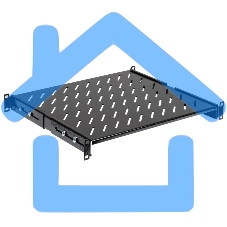 Полка стационарная ITK FS05-600PI-R 1U нагр.:100кг. 19