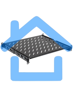 Полка стационарная ITK FS05-600PI-R 1U нагр.:100кг. 19