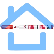 Маркер для досок Stanger BM240 321031, круглый пишущий наконечник, 1-3мм, красный