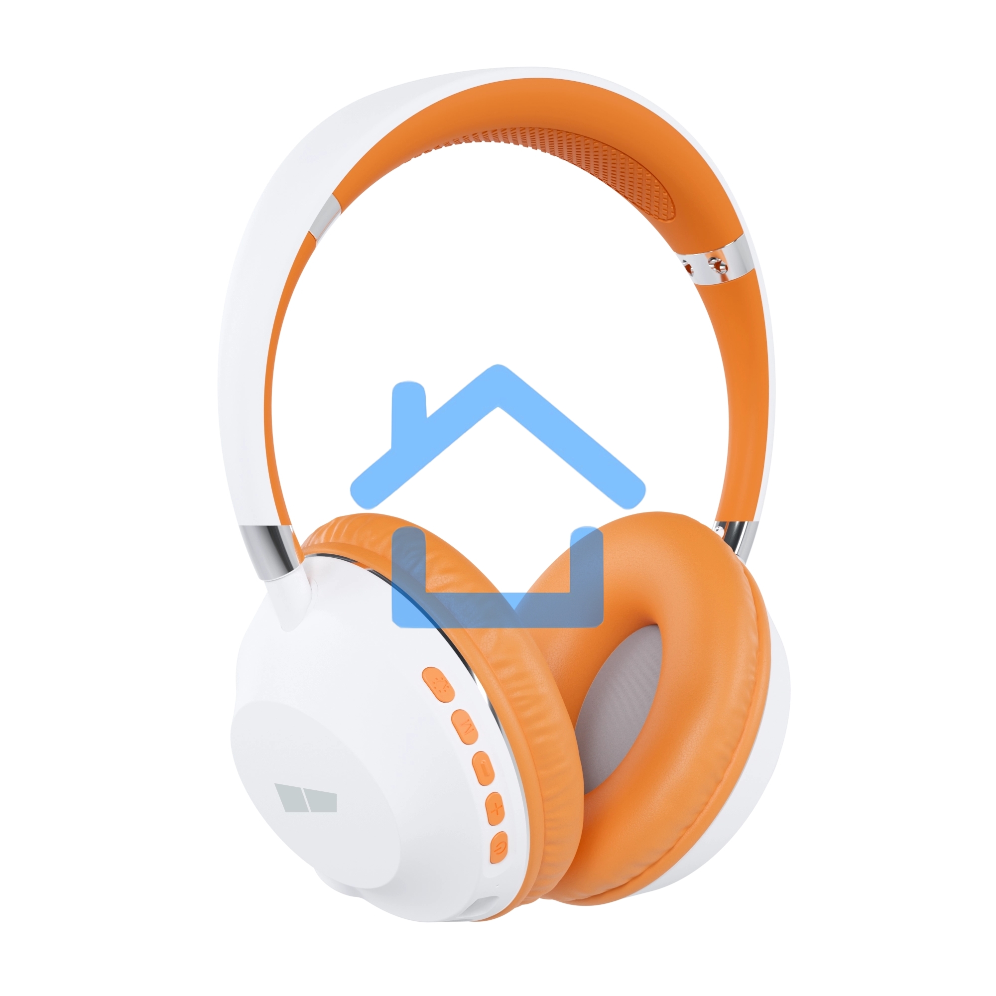 Наушники беспроводные накладные MORE CHOICE (4610196406225) HW34S White Orange