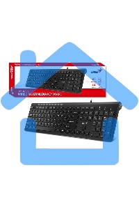 Клавиатура проводная Genius SlimStar 230II 31310048402, USB, черный