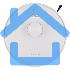 Робот-пылесос Polaris PVCR 6001 WIFI IQ Home белый, 3200 мAч Li-Ion, уборка суxая/влажная, пылесборник контейнер 0.4 л