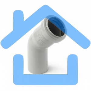 Отвод (полипропилен) 50x45град.