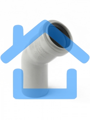 Отвод (полипропилен) 50x45град.