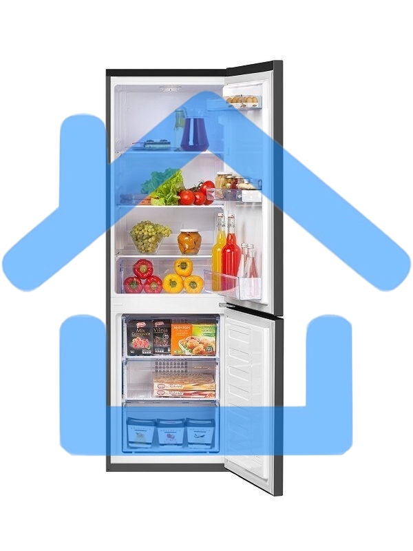 Холодильник Beko B1RCSK272G серый, двухкамерный 163/76л морозилка снизу