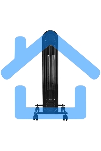 Обогреватель масляный Ресанта ОМПТ-9НЧ (9 секций) черный, 2000 Вт, 25 м2, термостат 67/3/14