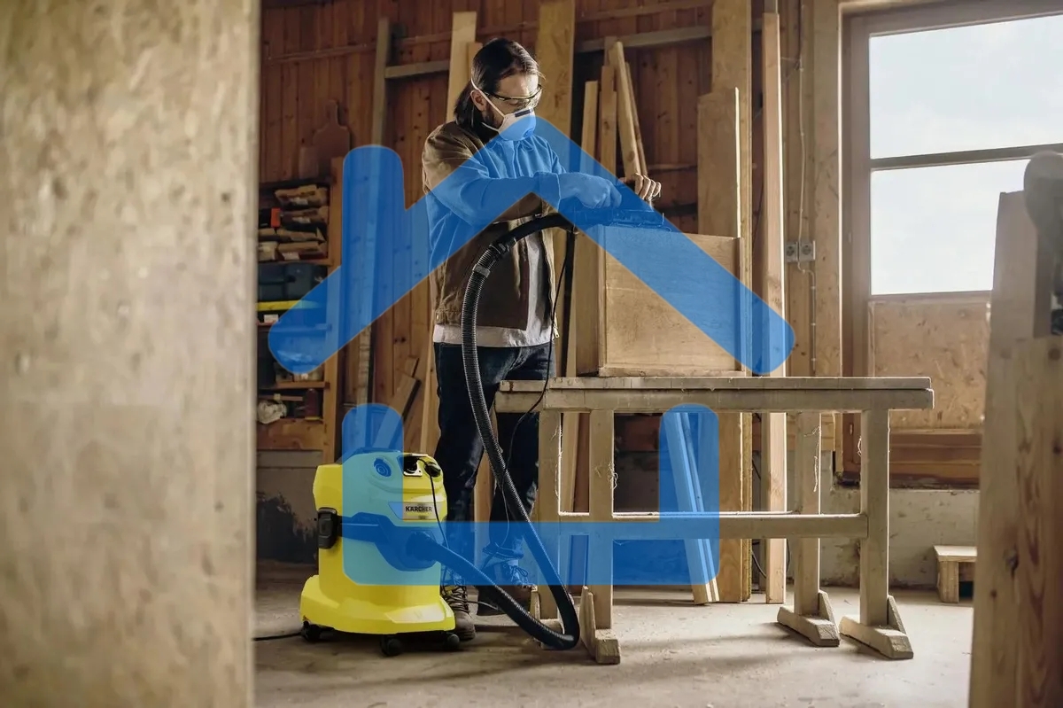 Строительный пылесос Karcher WD 4 P V-20/5/22 желтый, 1000 Вт, уборка сухая/сбор воды/выдув, пылесборник мешок/контейнер, 20 л
