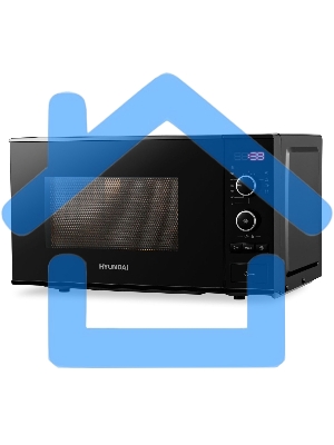 Микроволновая печь Hyundai HYM-D3032 черный, 20 л, 700 Вт, переключатели - кнопки/поворотный механизм