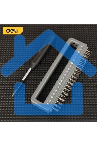 Набор прецизионных отверток Deli DL241041 (отвертка + 40 бит), сталь S2 + Cr-V
