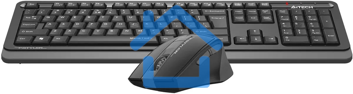 Клавиатура + мышь A4Tech Fstyler FGS1035Q клав:черный/серый мышь:черный/серый USB беспроводная Multimedia (FGS1035Q GREY)