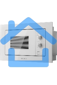 Микроволновая печь встраиваемая Maunfeld MBMO.20.1PGW белый, 20 л, 800 Вт, переключатели - поворотный механизм