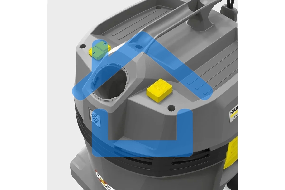 Пылесос строительный Karcher NT 22/1 Ap Te серый, 1300 Вт, уборка сухая/влажная, пылесборник мешок/контейнер, 22 л