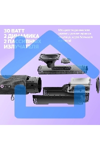 Умная колонка Yandex Стрит Алиса зеленый 30W 2.0 BT/Wi-Fi 10м 3300mAh (YNDX-00030GRN)